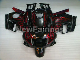 Black and Red Flame - CBR600 F2 91-94 Fairing Kit