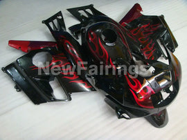 Black and Red Flame - CBR600 F2 91-94 Fairing Kit