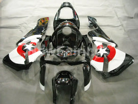 Black White and Red Star - CBR600RR 05-06 Fairing Kit