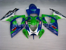 Green and White Blue Corona - GSX-R600 06-07 Fairing Kit