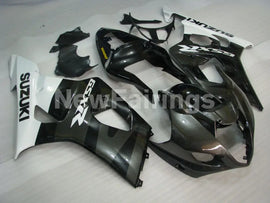 Grey and Black White Factory Style - GSX-R1000 03-04 Fairing Kit