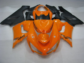 Orange and Matte Black Factory Style - NINJA ZX-6R 05-06 Fairing Kit
