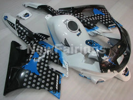 White and Black Blue Motorcycle - CBR600 F2 91-94 Fairing Kit